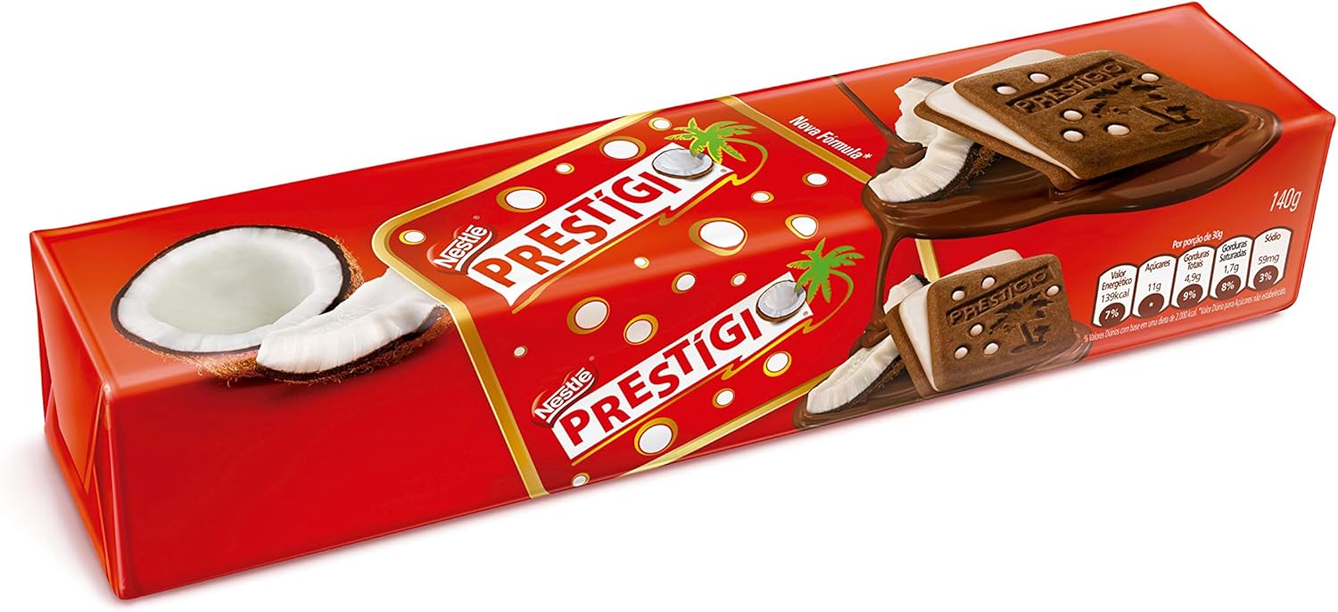 Biscoito Recheado Prestígio 140g: O Clássico Coco com Chocolate