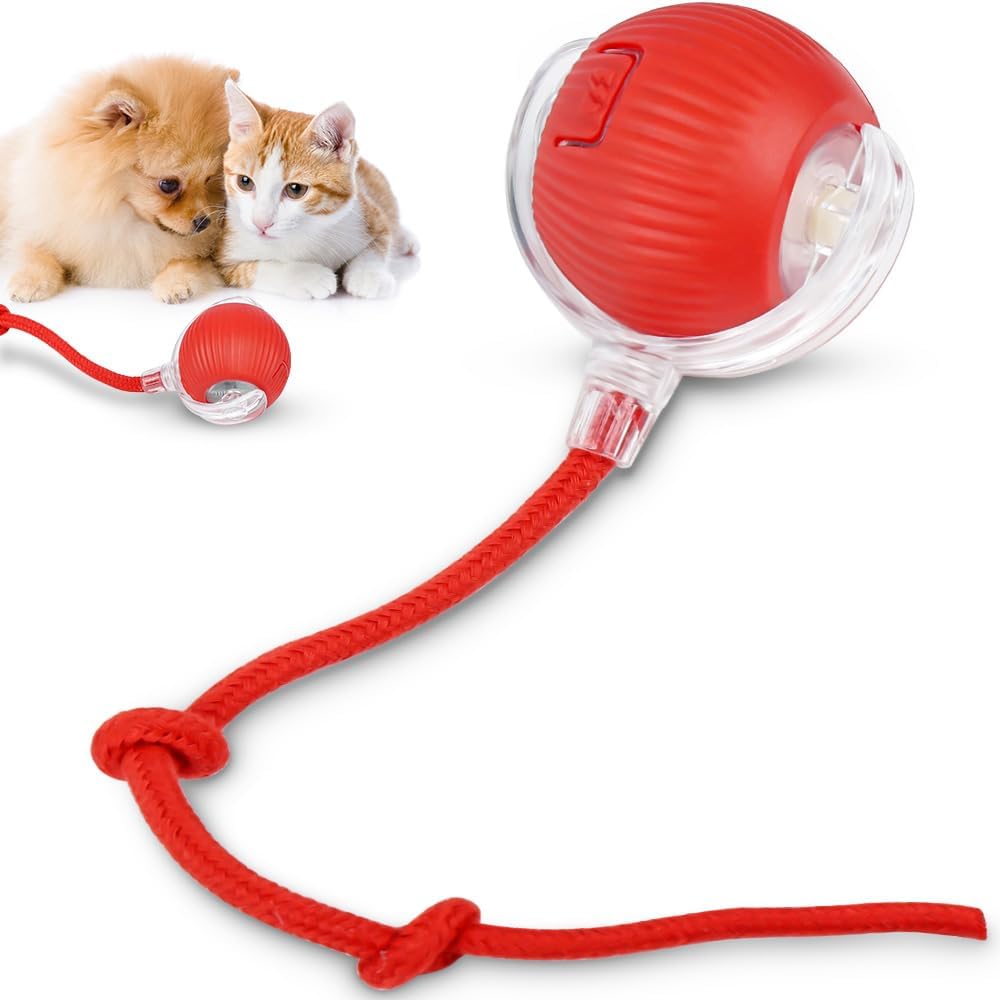 Bola Interativa Inteligente para Gatos e Cães com Rolamento Automático