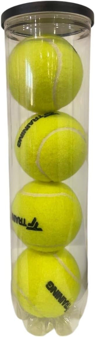 Tubo com 4 bolas de tênis Tecnifibre Training New Amarelo