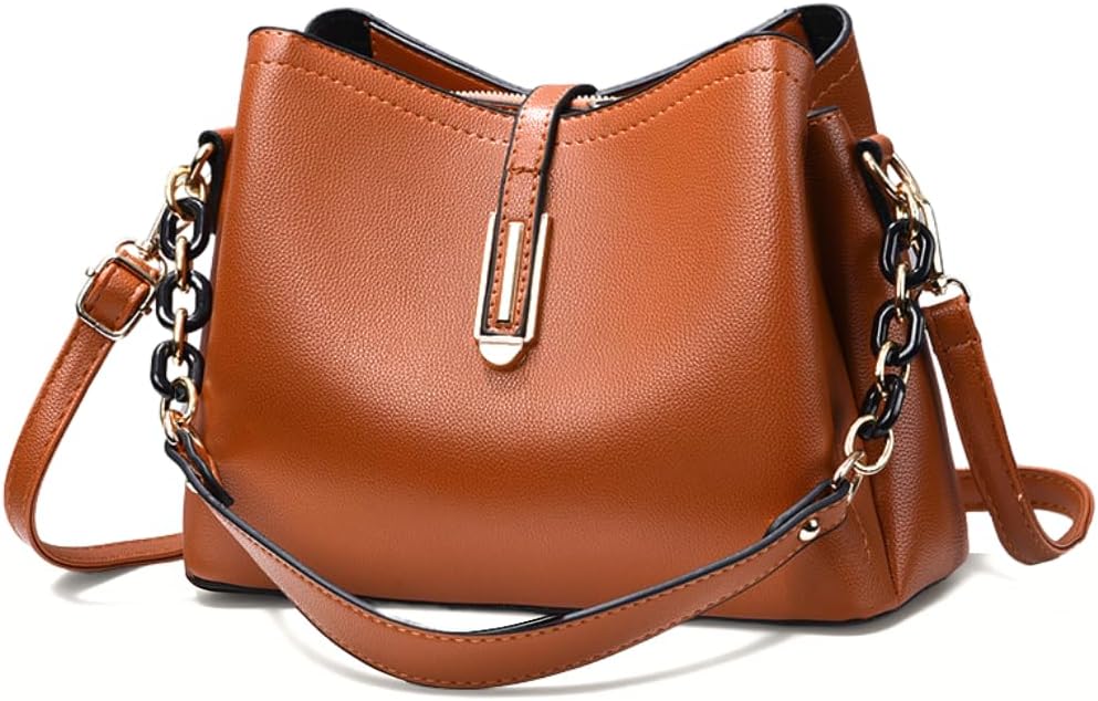 Bolsa Feminina de Couro Plutônio Multicamadas