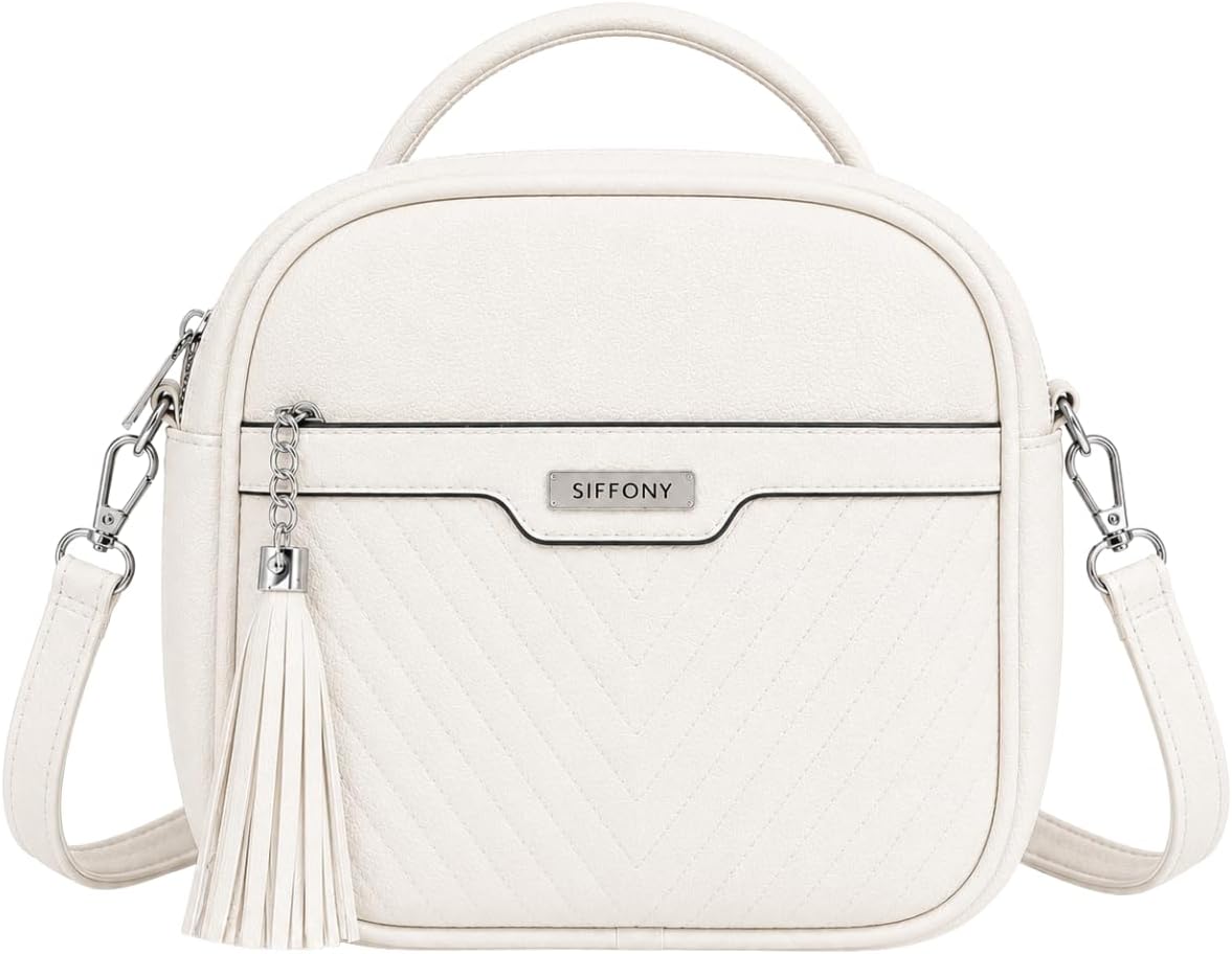 Bolsa Feminina Pequena Tiracolo Estilo Baú em Couro Sintético