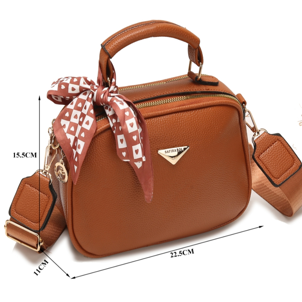 Bolsa Feminina Transversal com Alça de Nylon e Laço LA338
