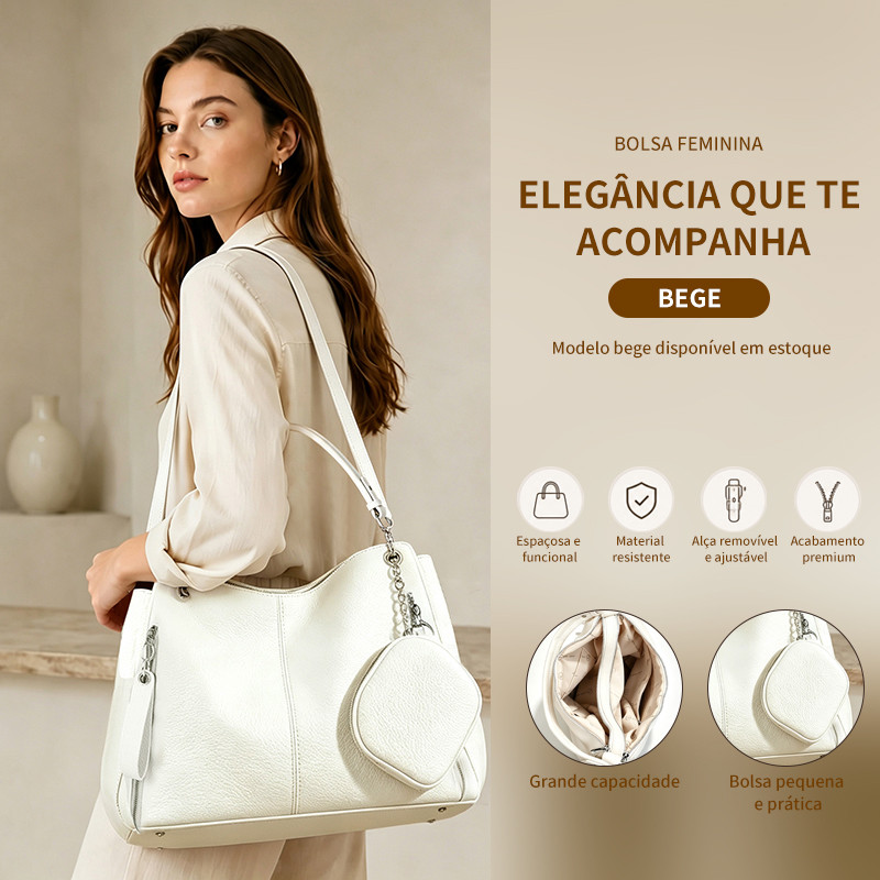 Bolsa Mochila Feminina Tomi Mito B303 em Couro PU