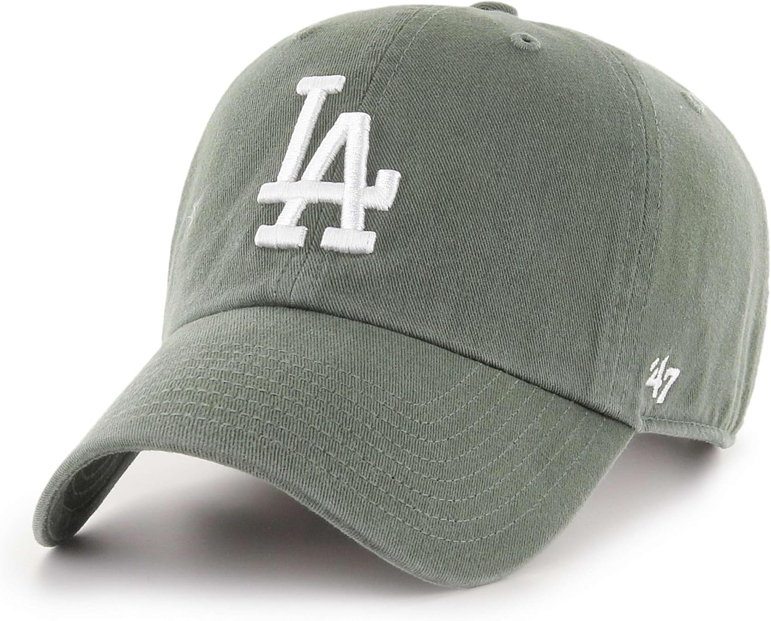 Boné '47 Los Angeles Dodgers Clean Up Ajustável Verde Musgo