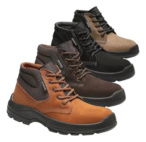 Bota Botina de Segurança Bracol Nobuck com CA