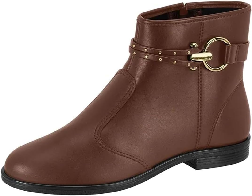 Bota Feminina Cano Baixo Conforto Beira Rio com Ajuste Lateral