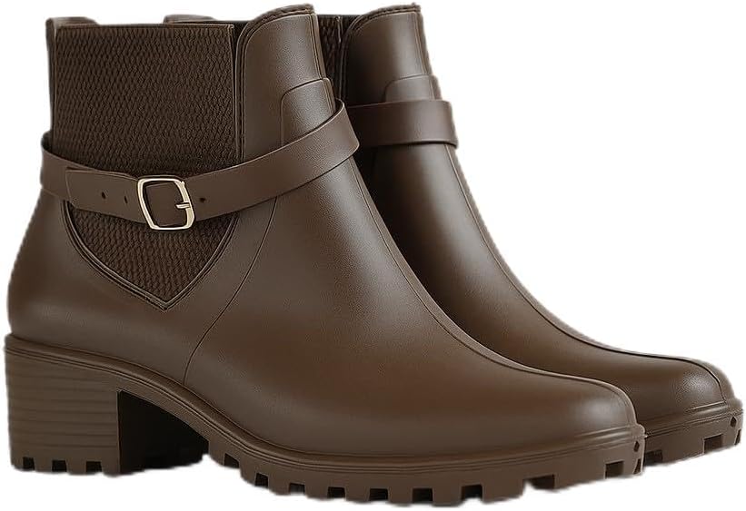 Bota Feminina Impermeável Cano Curto: Conforto para Frio e Chuva