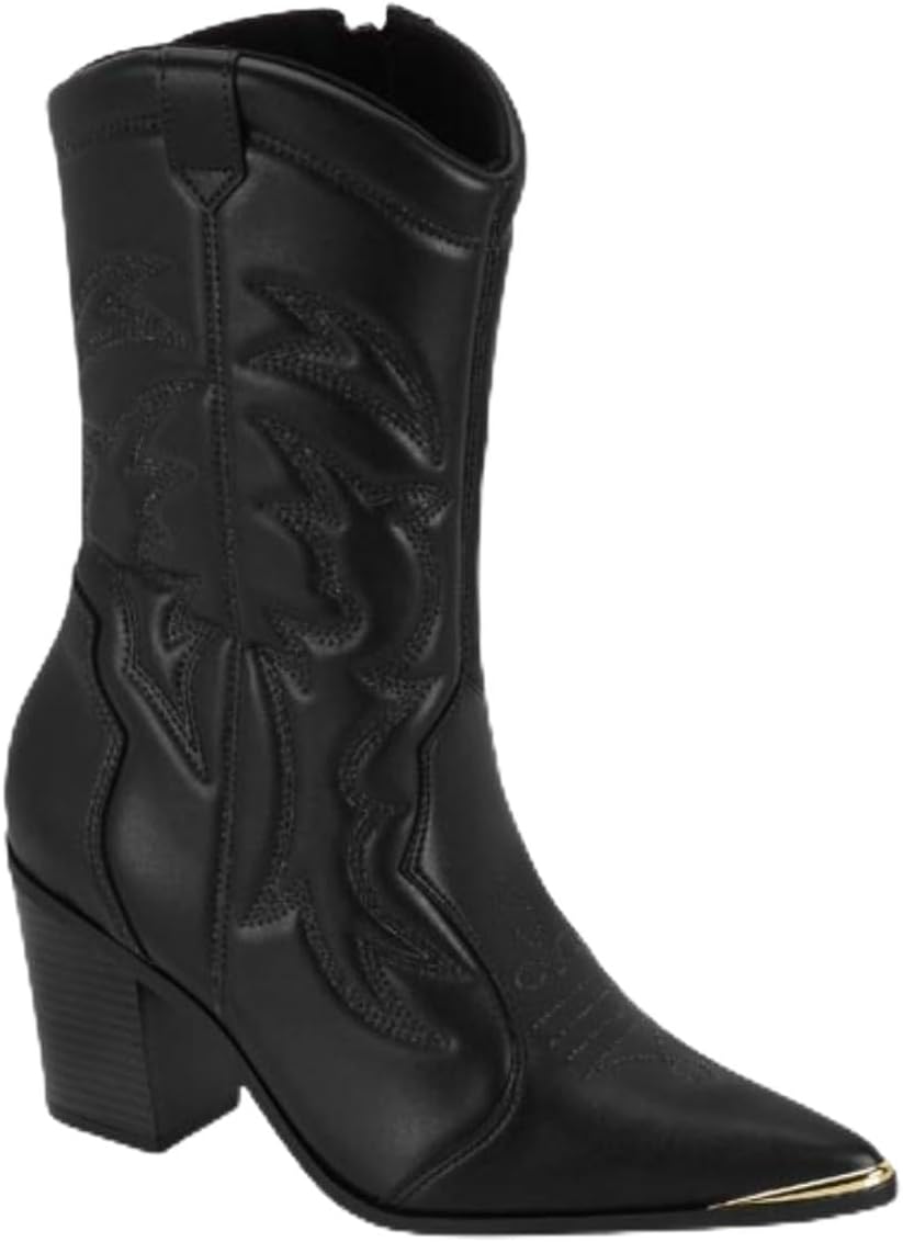 Bota Feminina Vizzano Country Texana com Salto Grosso