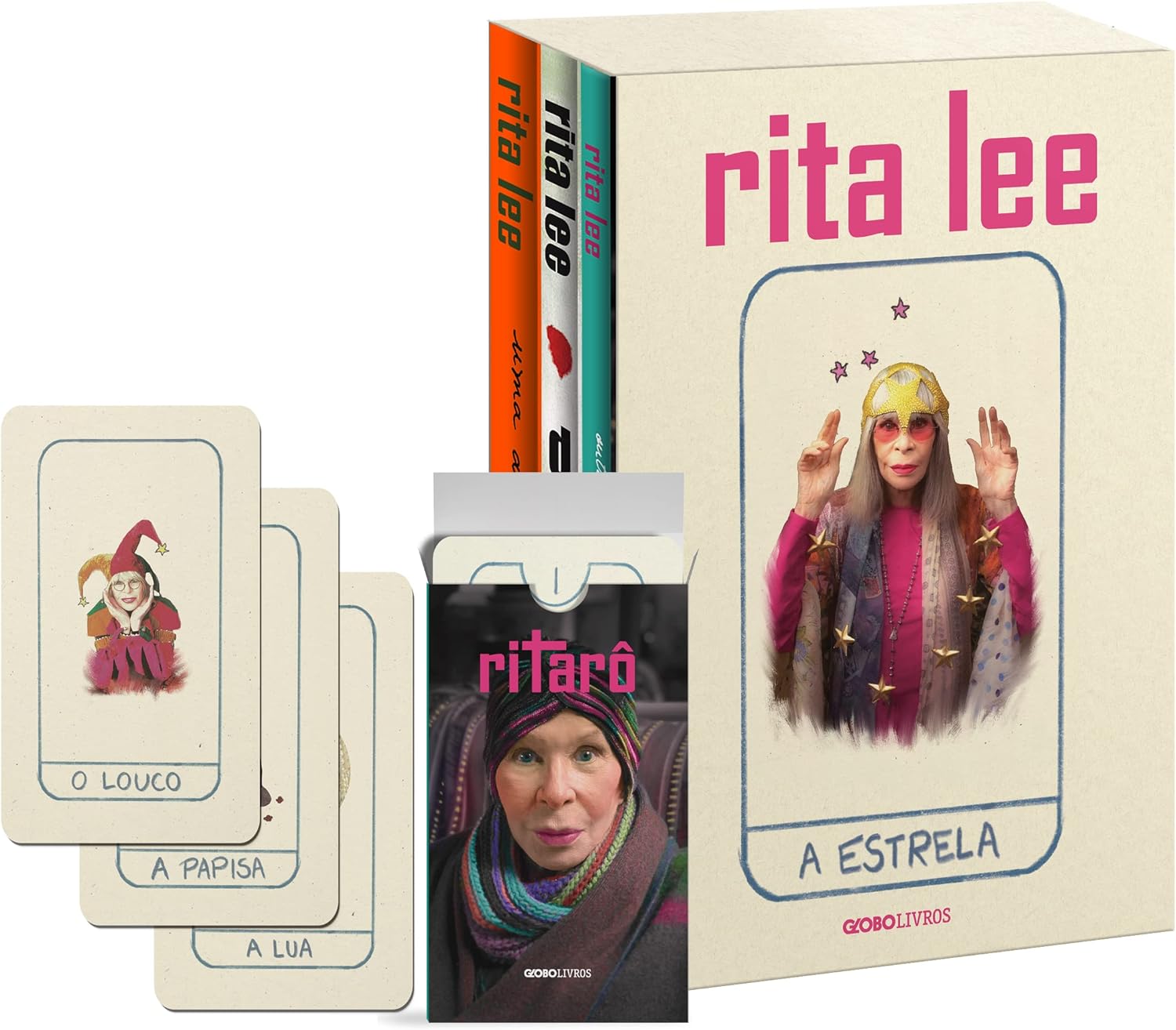 Box Livros de Rita Lee com Baralho riTarô