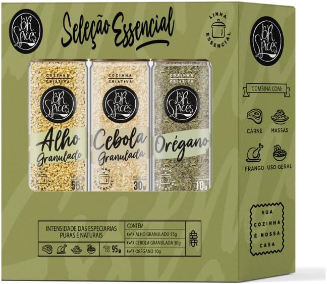 BR Spices Kit Seleção Essencial: Praticidade com 3 Temperos
