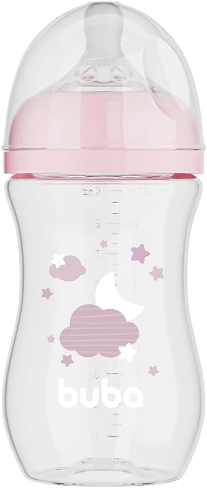 Buba Mamadeira Easy Flow Nuvem Rosa 270ml