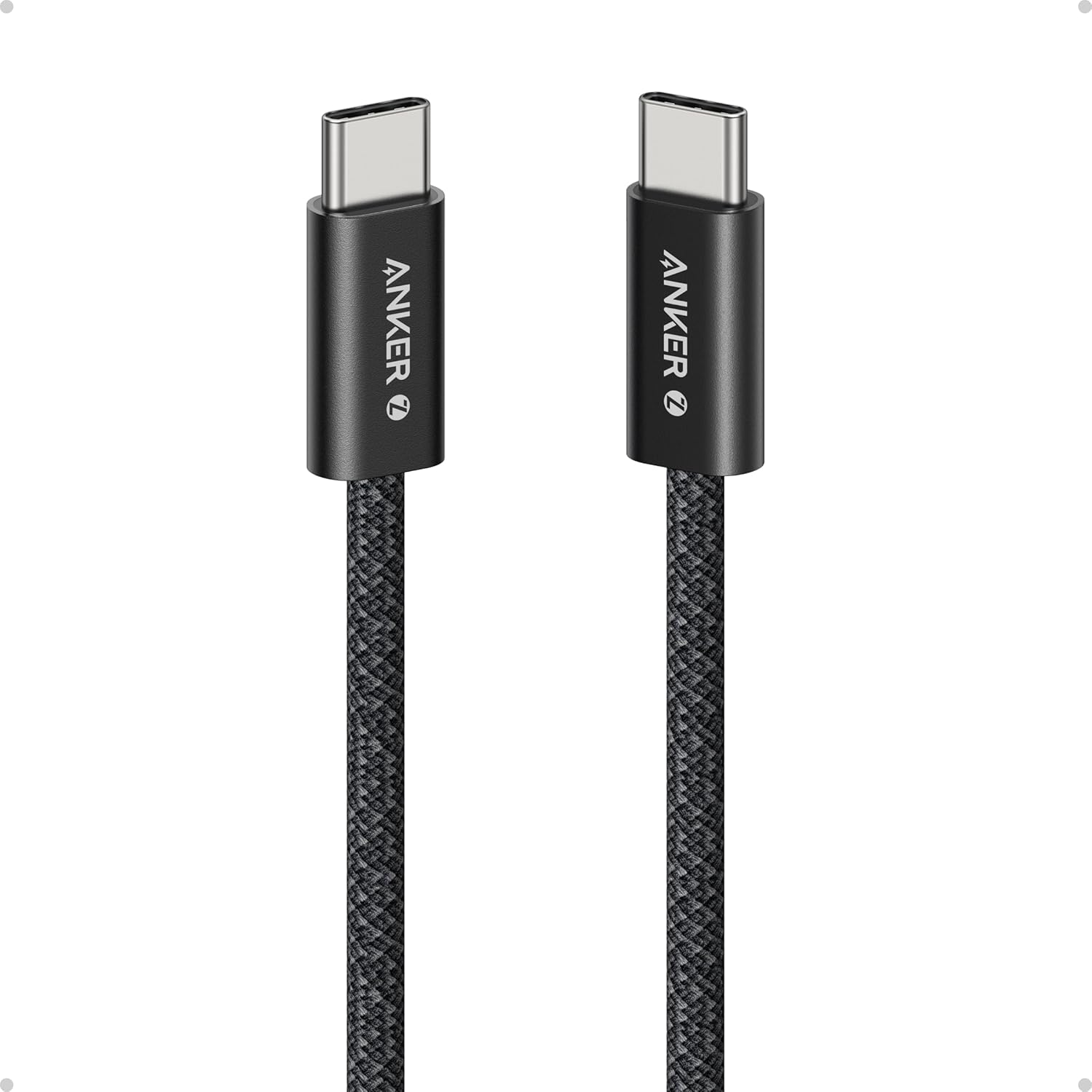 Cabo Anker Zolo USB-C para USB-C: Potência de 240W com Acabamento Premium