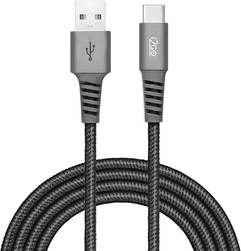 Cabo USB-C I2GO PRO 2m Nylon Trançado: Resistência e Alcance