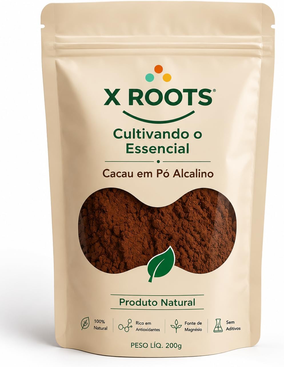 Cacau Em Pó Alcalino Premium Alta Qualidade 1kg - Xroots