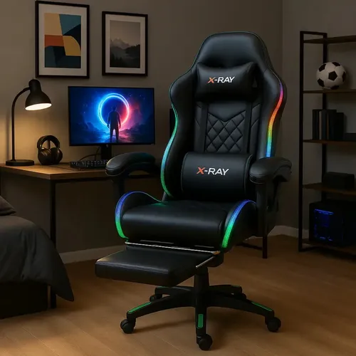 Cadeira Gamer e Escritório X-ray Fit com LED RGB: Vale a pena?