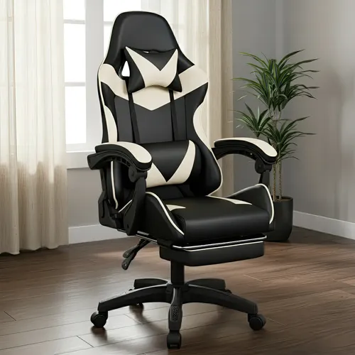 Cadeira Gamer K Nakasaki Luxo Branca: Ergonômica e Giratória