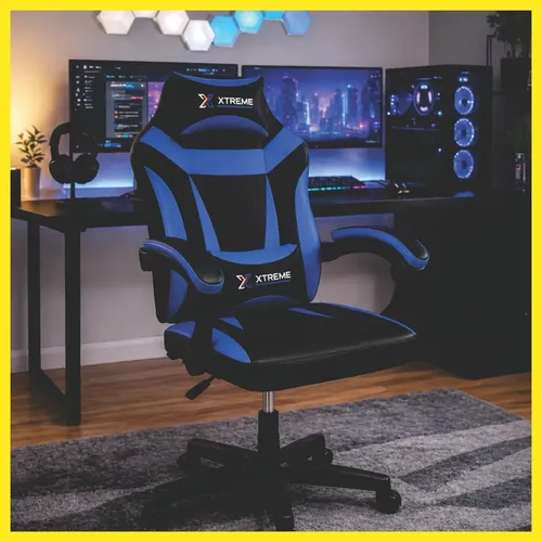 Cadeira Xtreme Gamers Ergonômica Reclinável 130º Azul