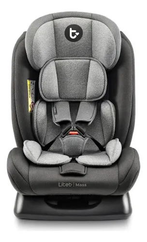 Cadeirinha Infantil Para Carro Mass Litet 0 A 36kg Preta E Cinza Com 13 Ajustes E 4 Reclínios - BB458