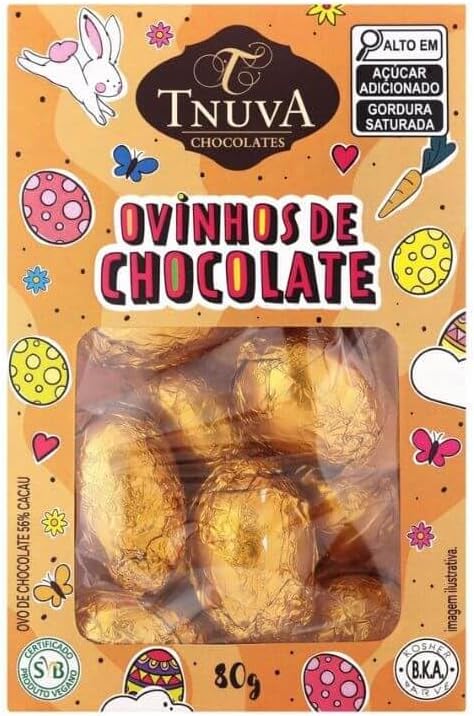 Mini Ovinhos de Páscoa Tnuva 80g: Opção Vegana e Sem Alérgenos