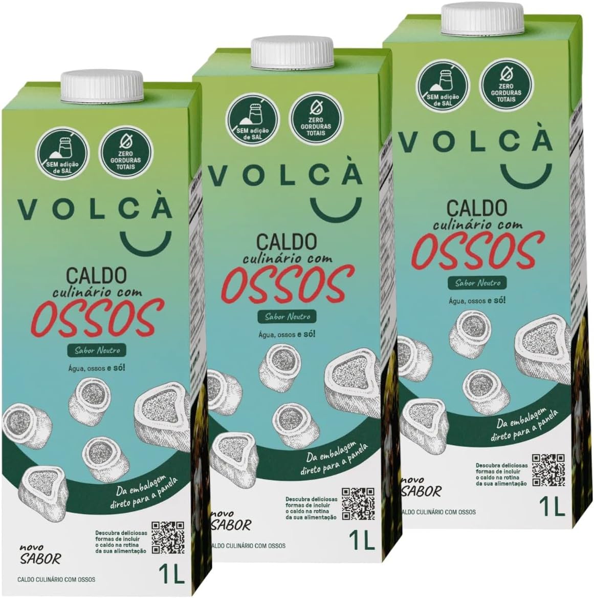 Kit 3 Caldos de Ossos Líquidos Volcà 1L: Vale a Pena?