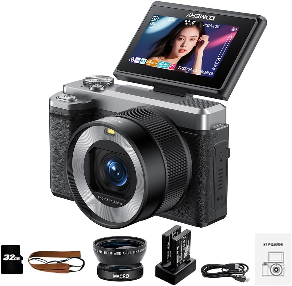 Câmera Digital 5K 80MP com Wi-Fi e Sensor CMOS | Vale a pena?