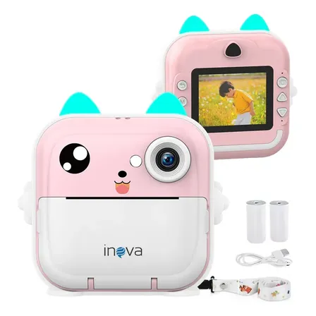Câmera Infantil Instantânea com Tela HD e Jogos Integrados