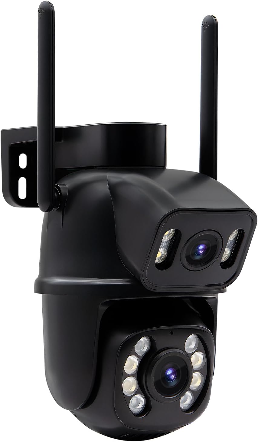 Câmera IP de Segurança Externa HD 3MP WiFi com Lente Dupla