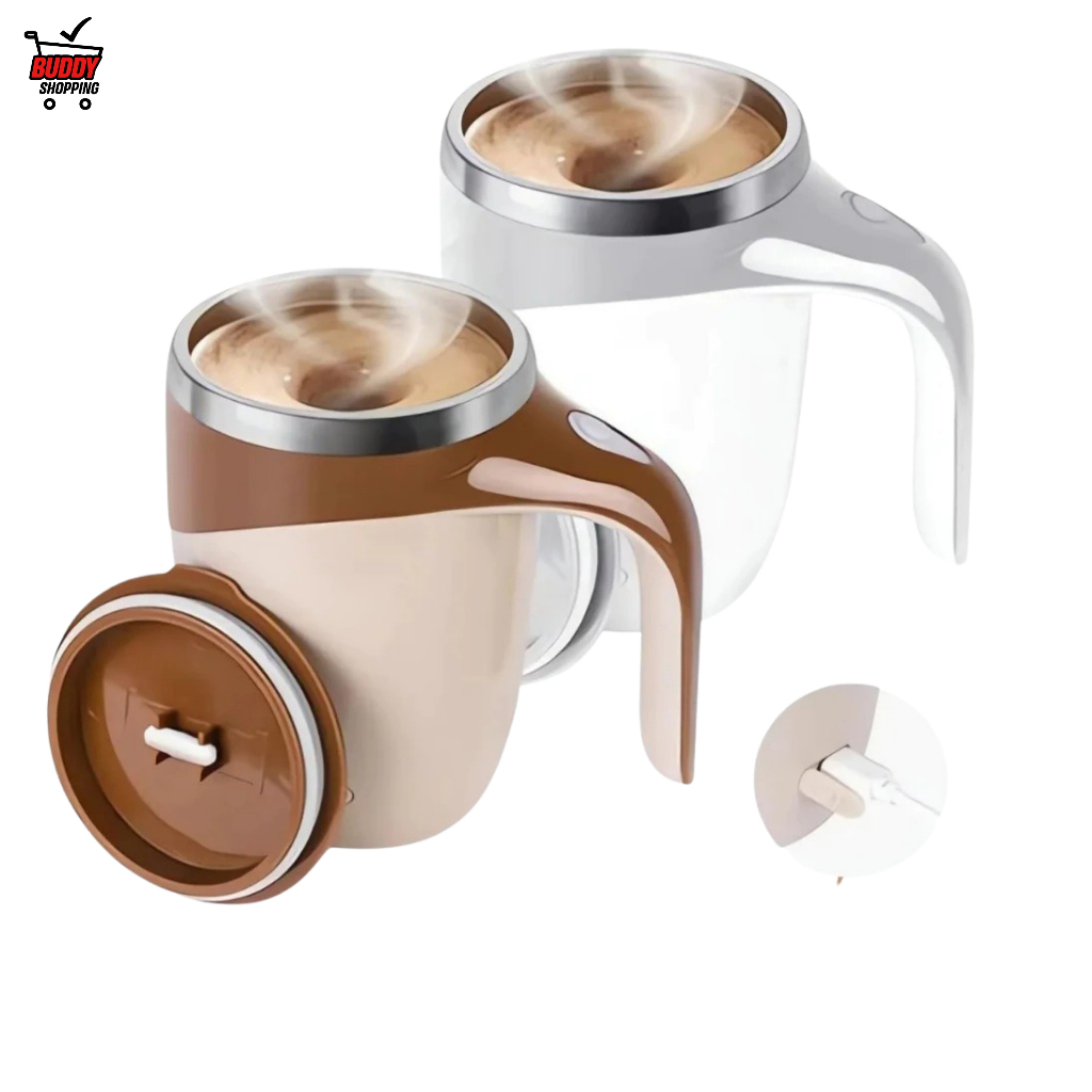 Caneca Misturadora Automática Elétrica com Carregamento USB 380ml