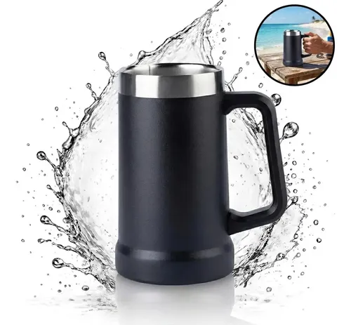 Caneca Térmica de Aço Inoxidável 720 mL com Parede Dupla