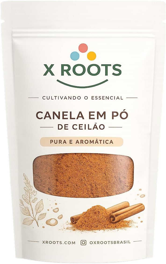 Canela em Pó de Ceilão X Roots 100g: A Canela Verdadeira
