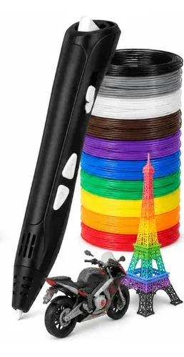 Caneta 3D Impressora Profissional com Refil e Cabo USB