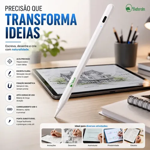 Caneta Stylus Universal de Alta Precisão para Tablets e Smartphones