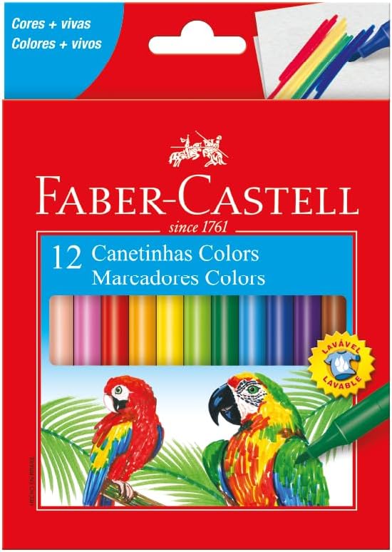 Canetinha Faber-Castell 12 Cores Estojo Cartão: Vale a Pena?