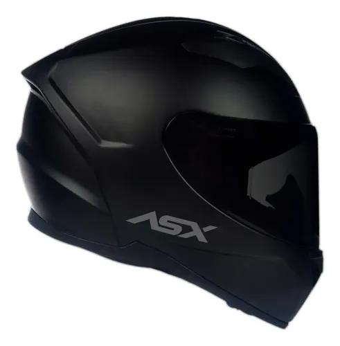 Capacete Moto Fechado ASX City Solid Preto Fosco tamanho 62 XL