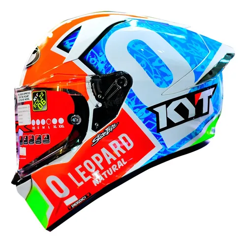 Capacete Moto Kyt R2r Piloto Diversos C/ Óculos Interno