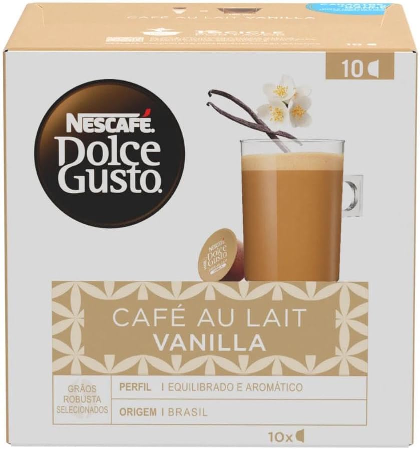 Cápsula Nescafé Dolce Gusto Café Au Lait Vanilla - 10 unidades