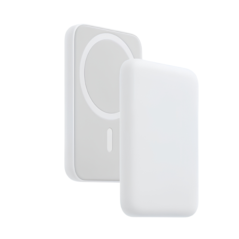 Carregador Portátil 5000mAh com Carregamento por Indução Magnética