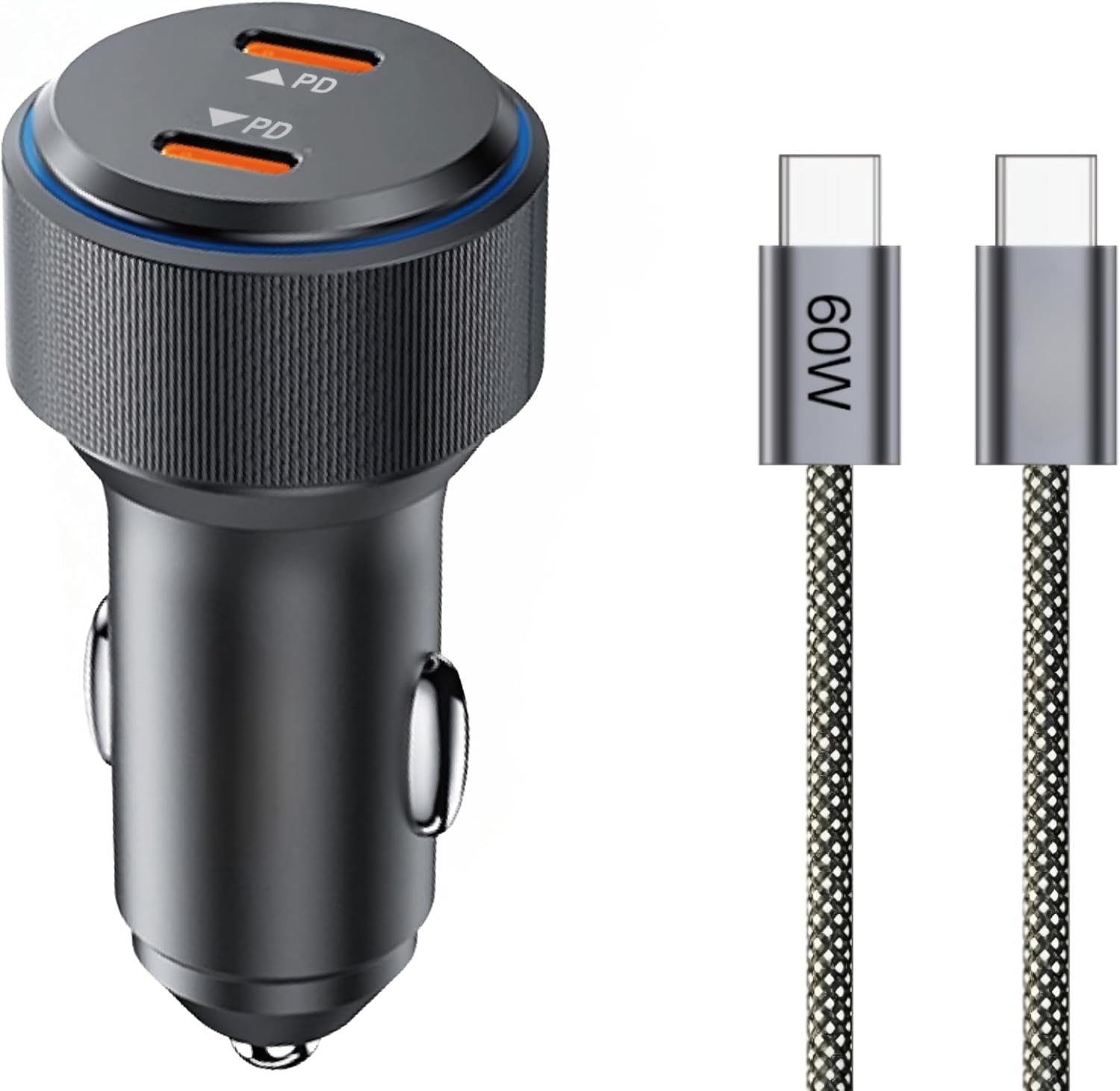 Carregador Veicular 60W Turbo com Cabo USB-C: Potência e Custo-Benefício