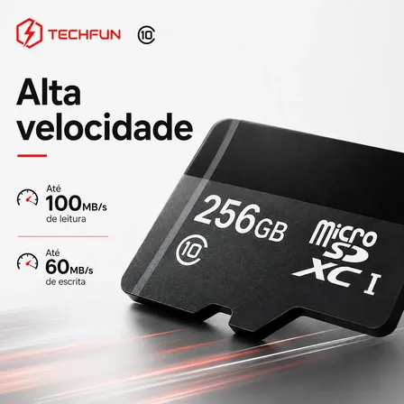 Cartão de Memória 256GB Micro SD Classe 10 de Alta Velocidade