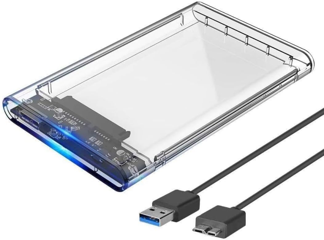 Case para HD Transparente USB 3.0 Ecase-300