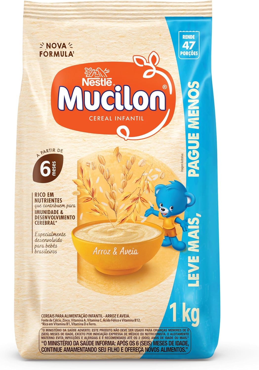 Cereal Infantil Mucilon Arroz e Aveia 1kg: Nutrição Diária