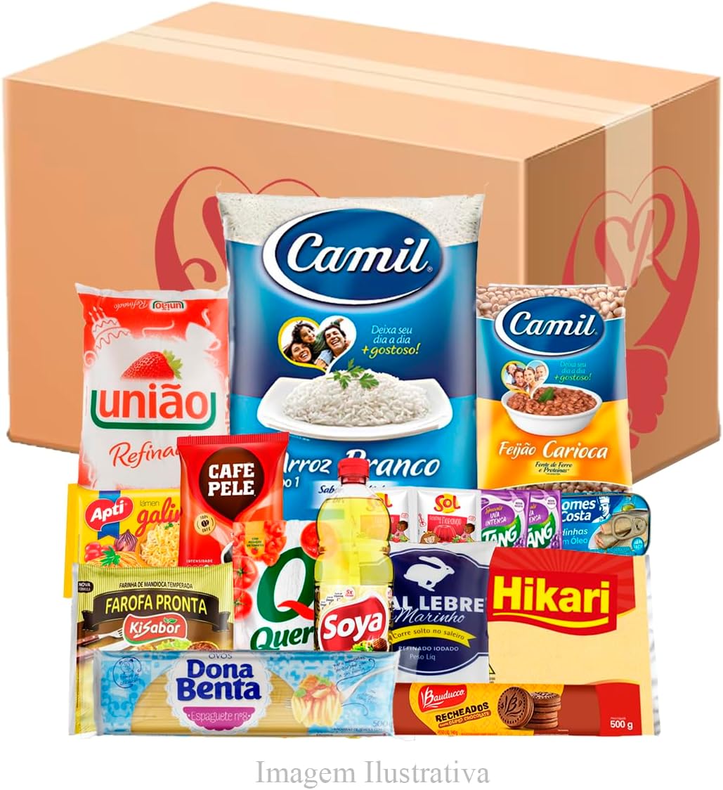 Cesta Básica Completa com Produtos Variados Premium