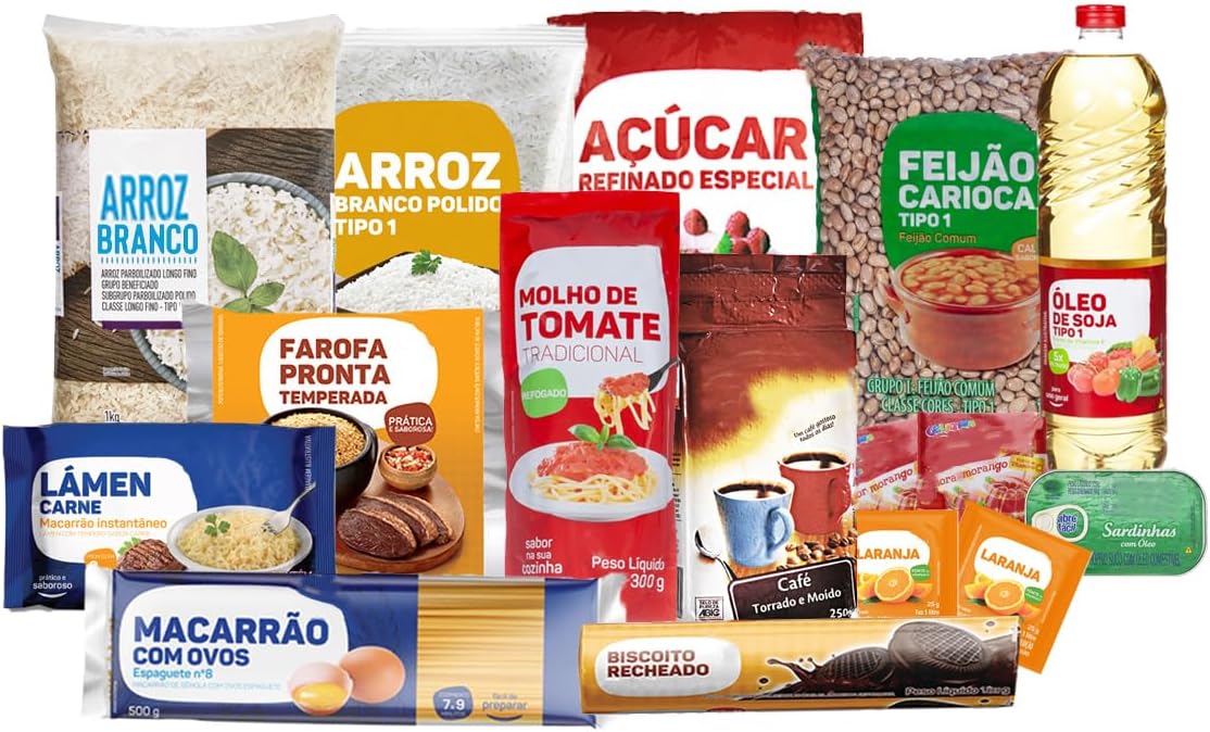 Cesta Básica Completa: Alimentos Essenciais com 16 Itens
