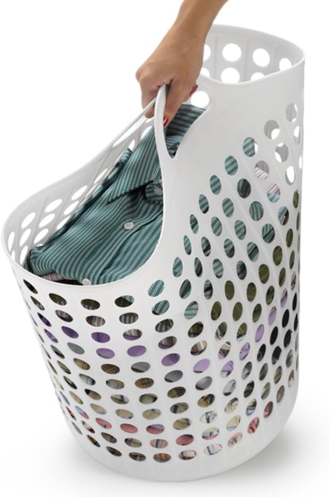 Cesto de Roupas Flexível Arthi 44 Litros Branco