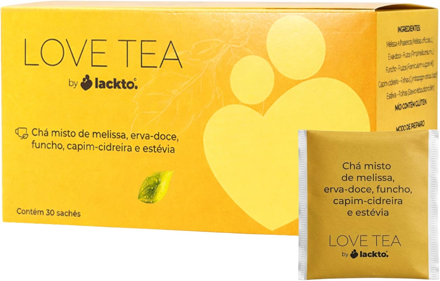 Chá da Mamãe Love Tea: Composto Natural com 5 Ervas para Lactação