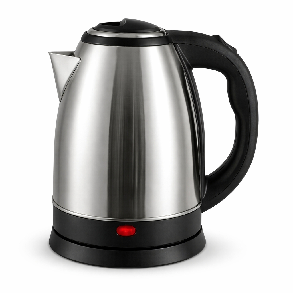 Chaleira Elétrica Inox 1,8L com Base 360° e Desligamento Automático