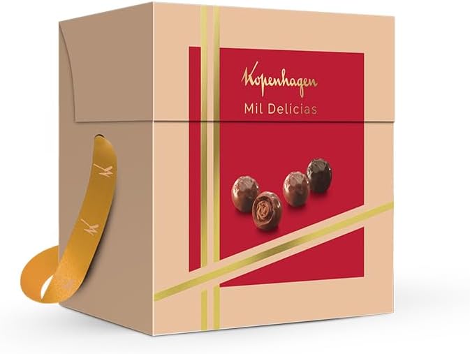 Chocolate Kopenhagen Coleção Mil Delícias 144g Gourmet Caixa de chocolate gourmet Kopenhagen Coleção Mil Delícias com bombons variados e embalagem elegante