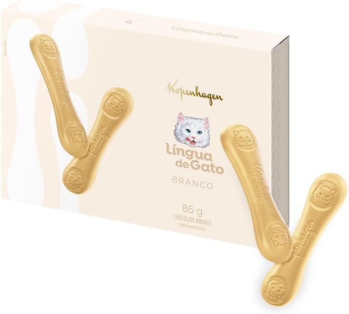 Chocolate Kopenhagen Língua de Gato Branco 85g