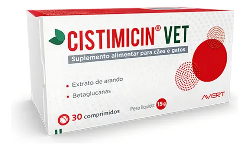 Cistimicin Vet Suplemento Avert Para Cães E Gatos 30 Comprimidos
