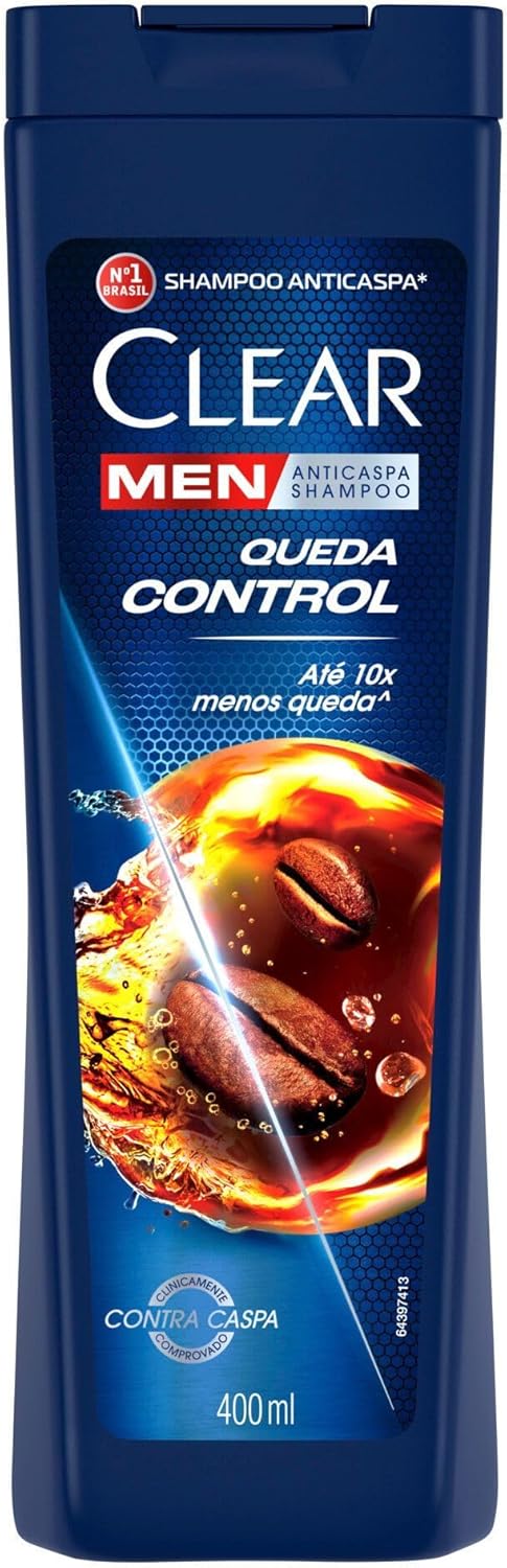 Clear Shampoo Anticaspa Men Queda Control 400ml